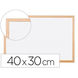 QUADRO BRANCO COM CAIXILHO EM MADEIRA 400 X 300 MM